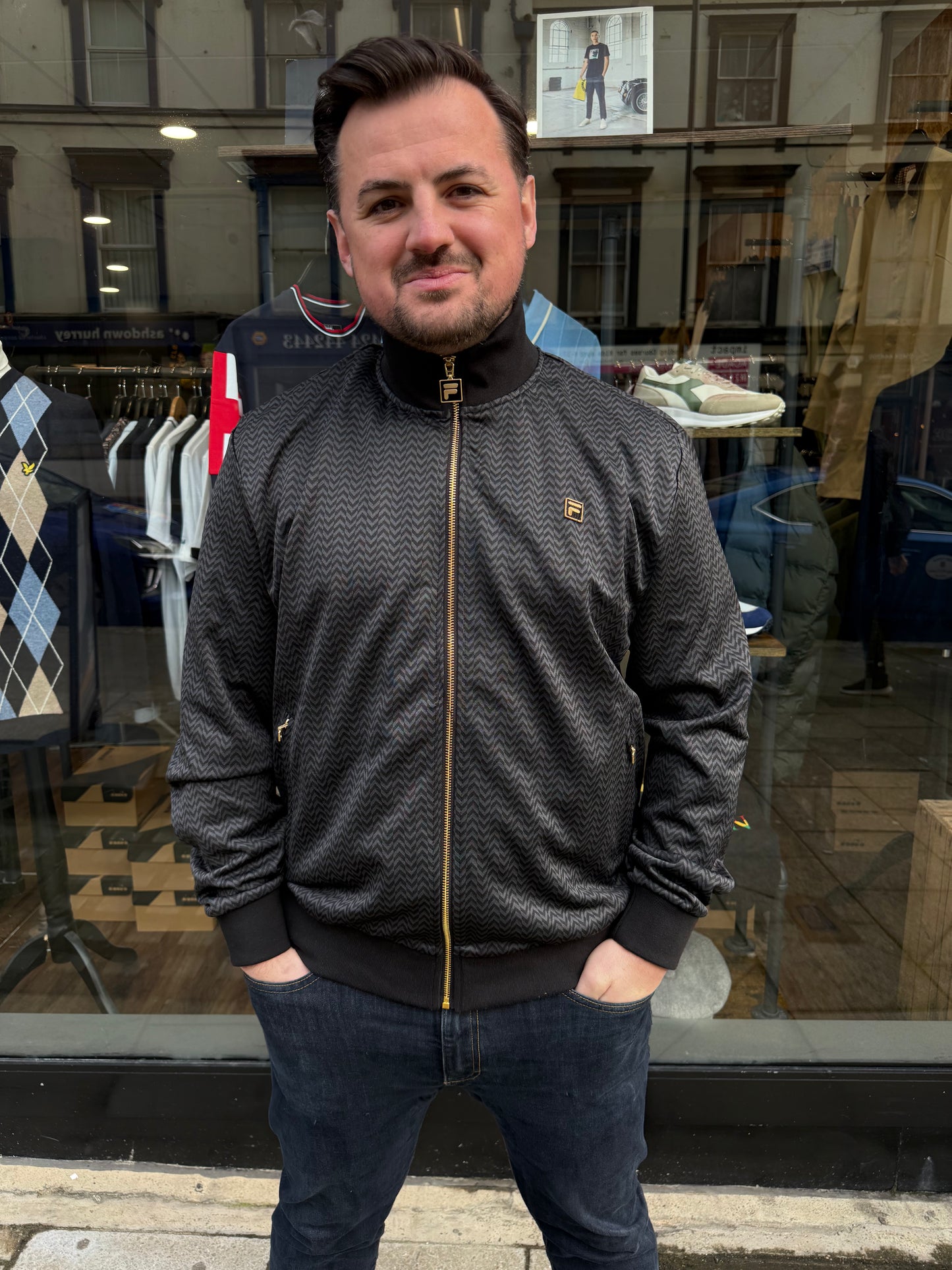 Fila Gold Mathers Track Top Black - RD1 Clothing