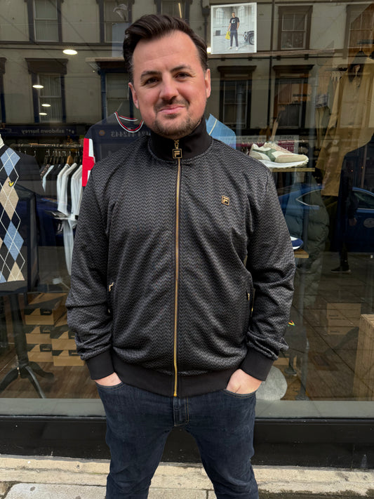 Fila Gold Mathers Track Top Black - RD1 Clothing