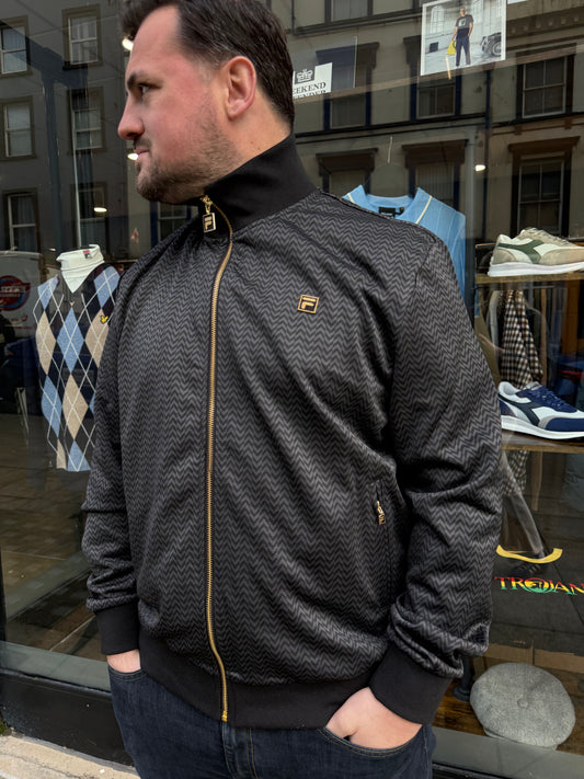 Fila Gold Mathers Track Top Black - RD1 Clothing