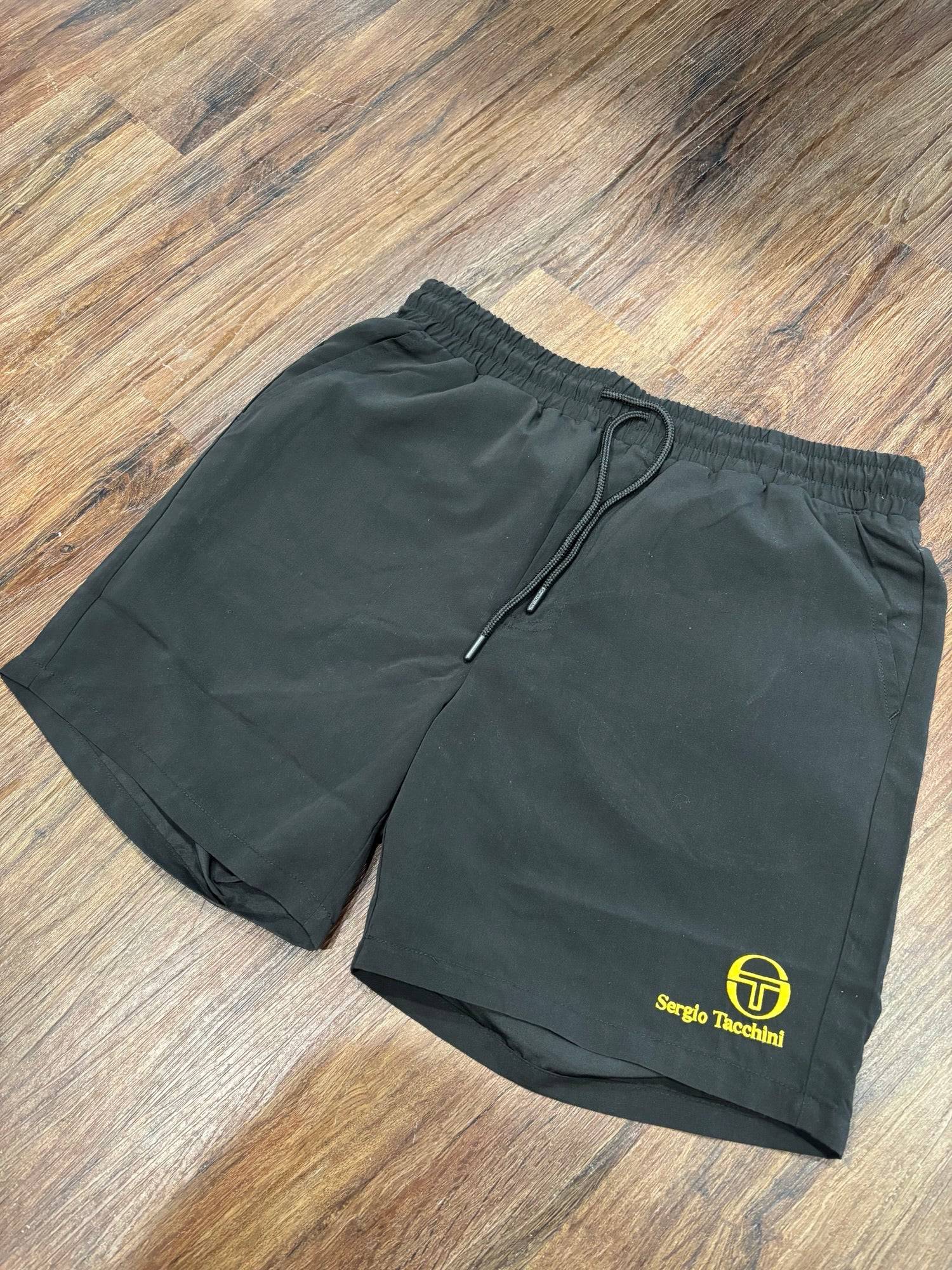 Sergio Tacchini Cordosa Swim Shorts Black - RD1 Clothing