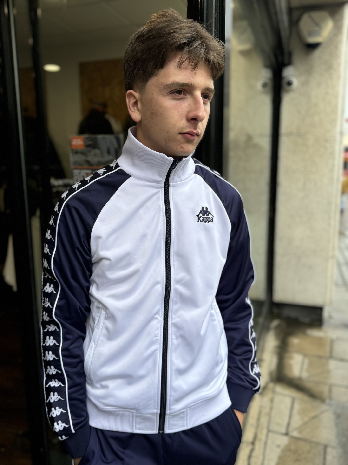 Kappa Uriah Track Top White