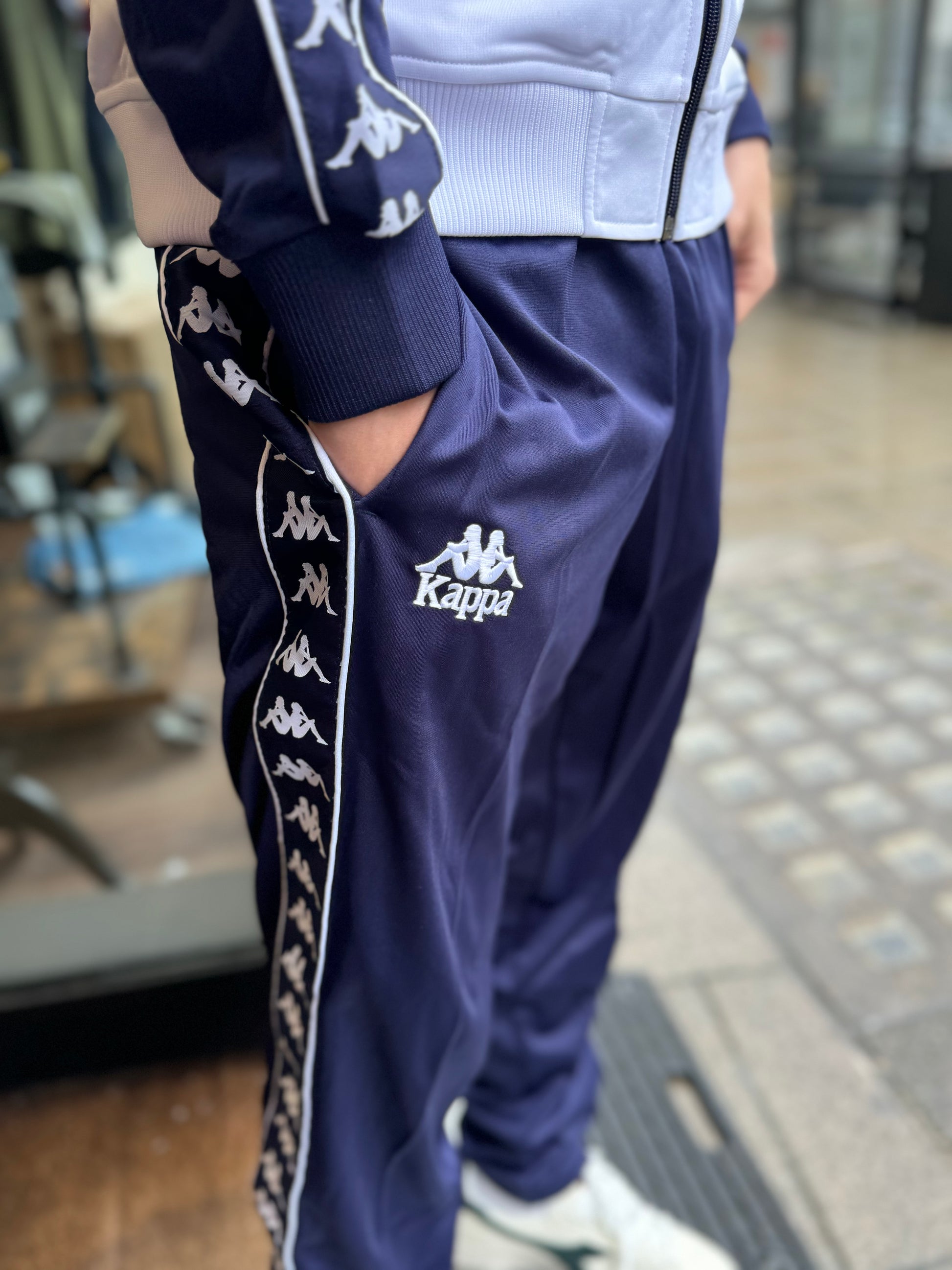 Kappa Ulrich Track Pant Navy/White - Main Image