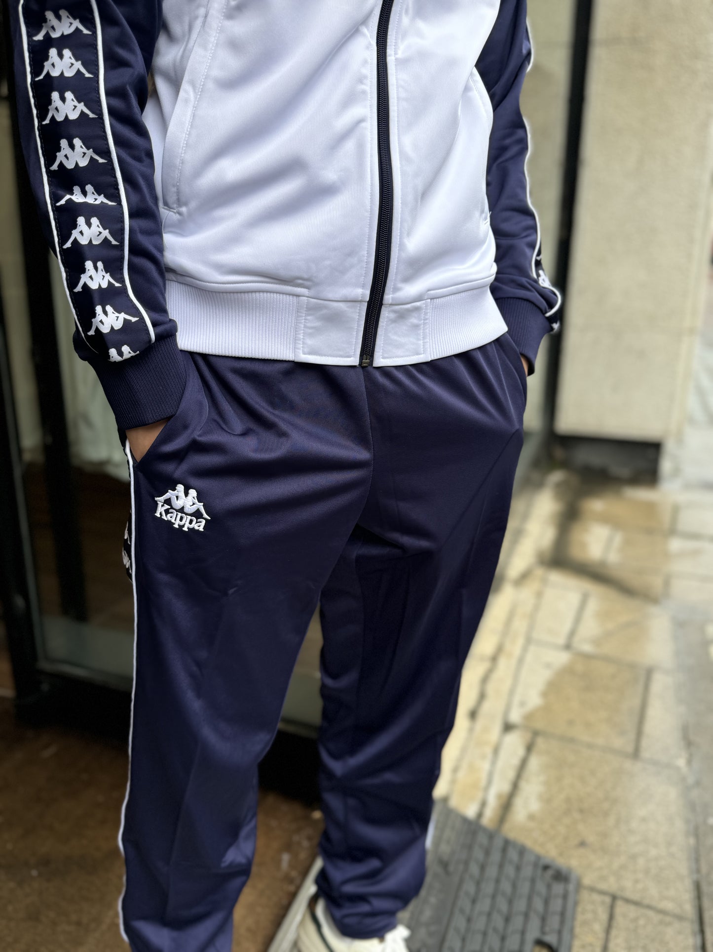 Kappa Ulrich Track Pant Navy/White