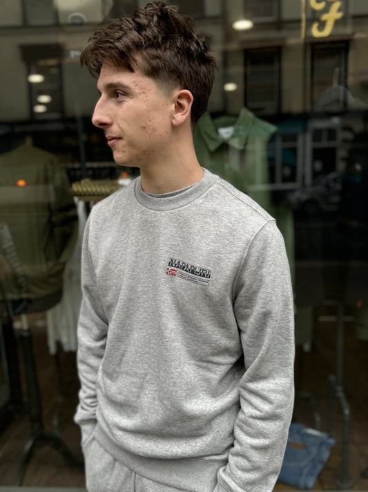 Napapijri Kasba Crew Neck Sweat Grey