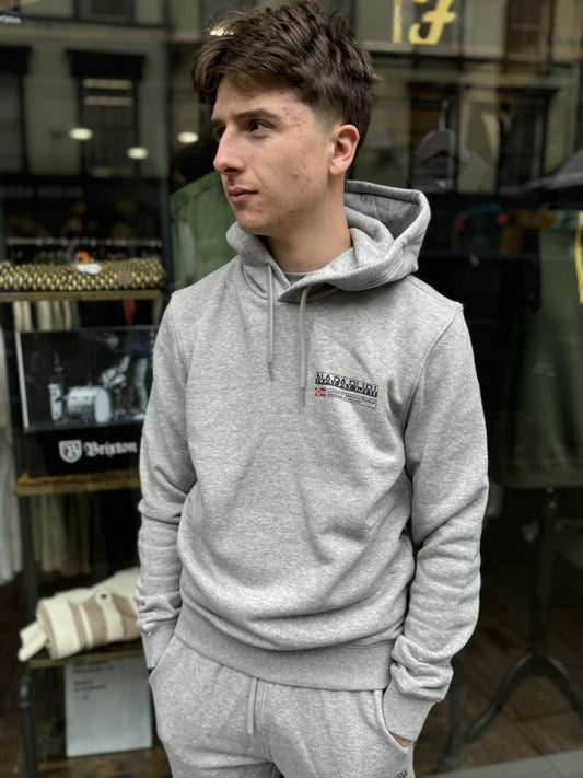 Napapijri Kasba Hoodie In Grey - RD1 Clothing