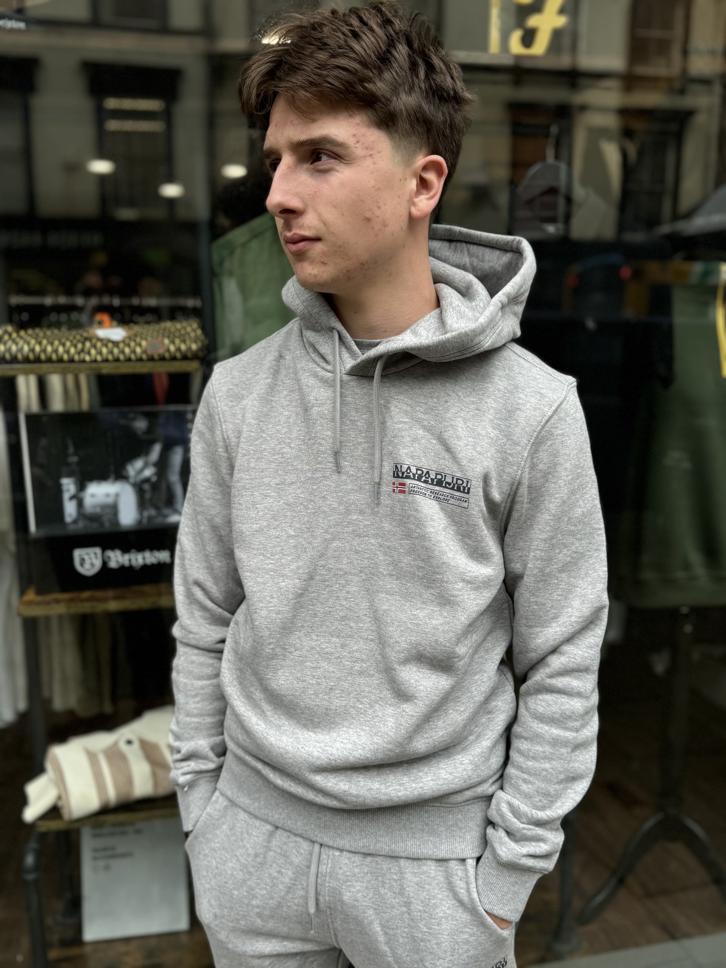 Napapijri Kasba Hoodie In Grey