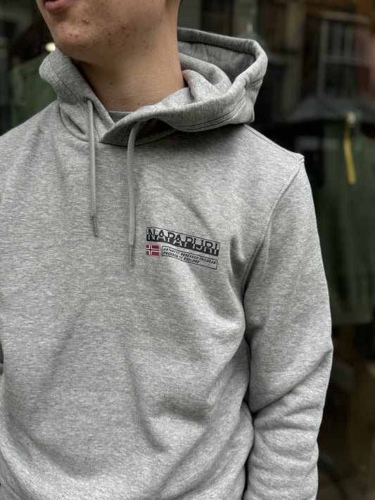 Napapijri Kasba Hoodie In Grey - RD1 Clothing