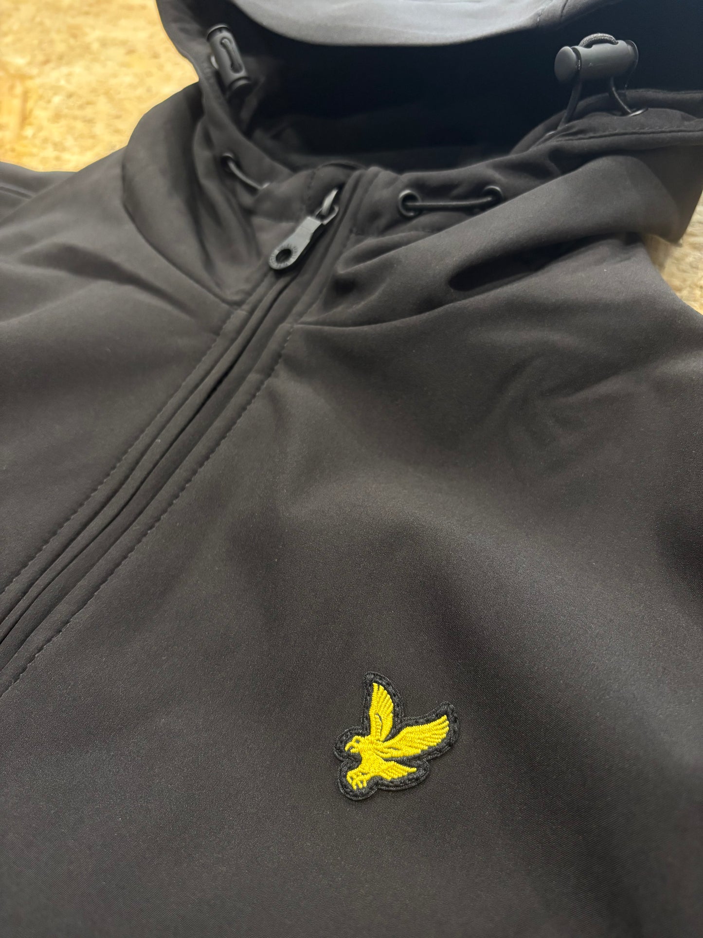 Lyle & Scott Fleece Back Softshell Jacket Black