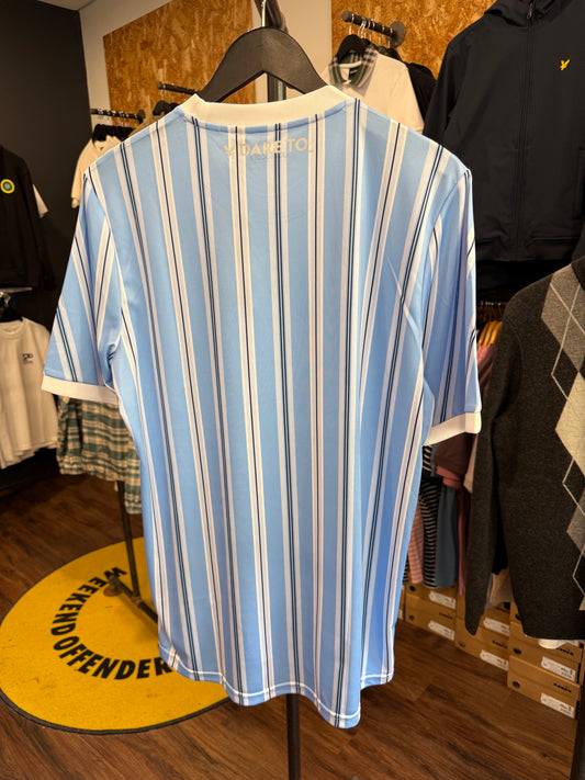 Lyle & Scott Prep Stripe Football Shirt Chalk Blue - RD1 Clothing