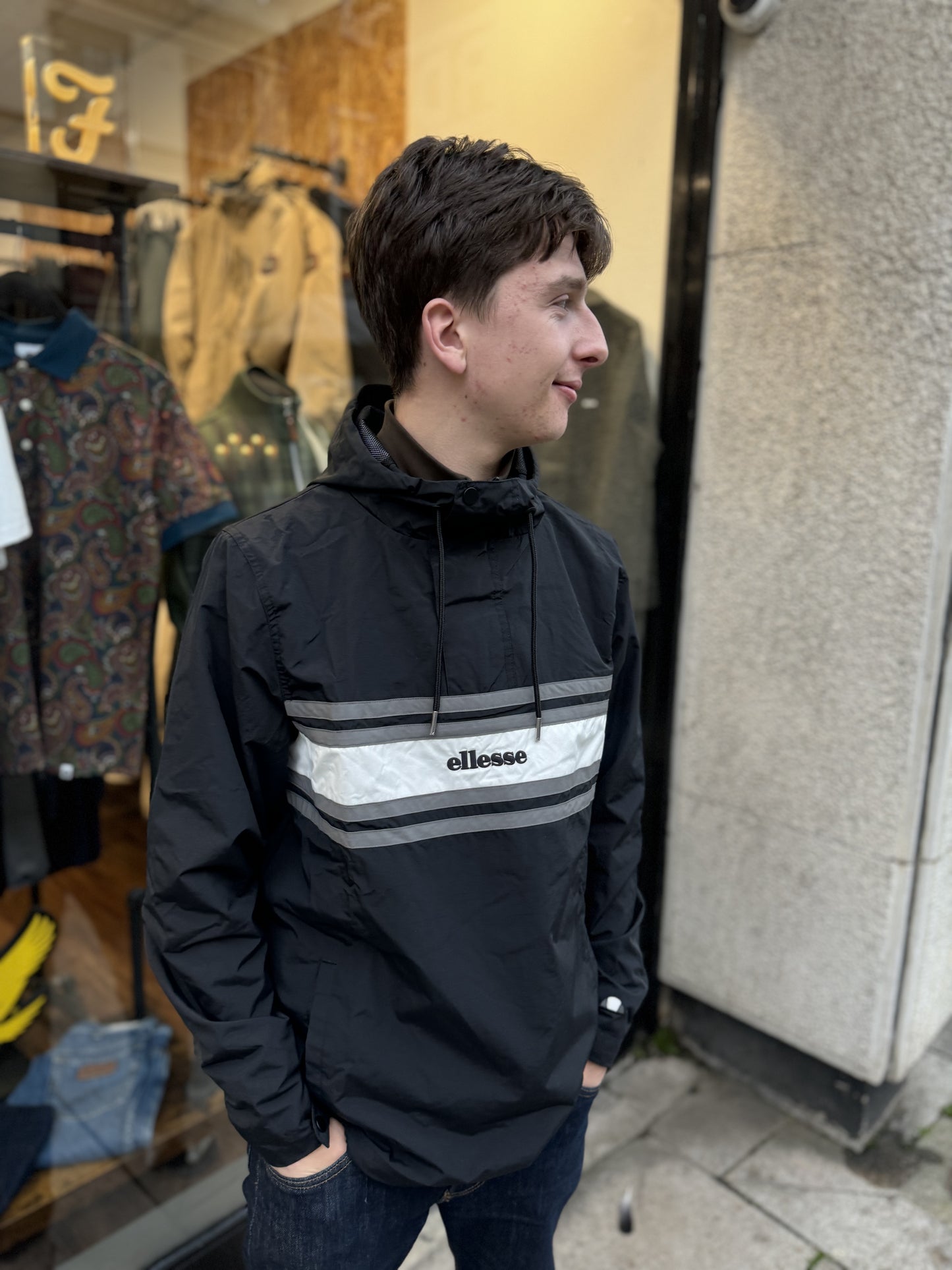 Ellesse Agraria Smock Jacket In Black