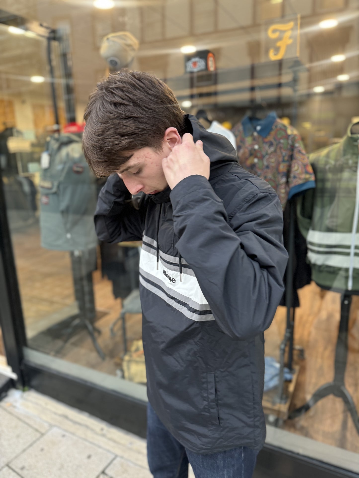 Ellesse Agraria Smock Jacket In Black