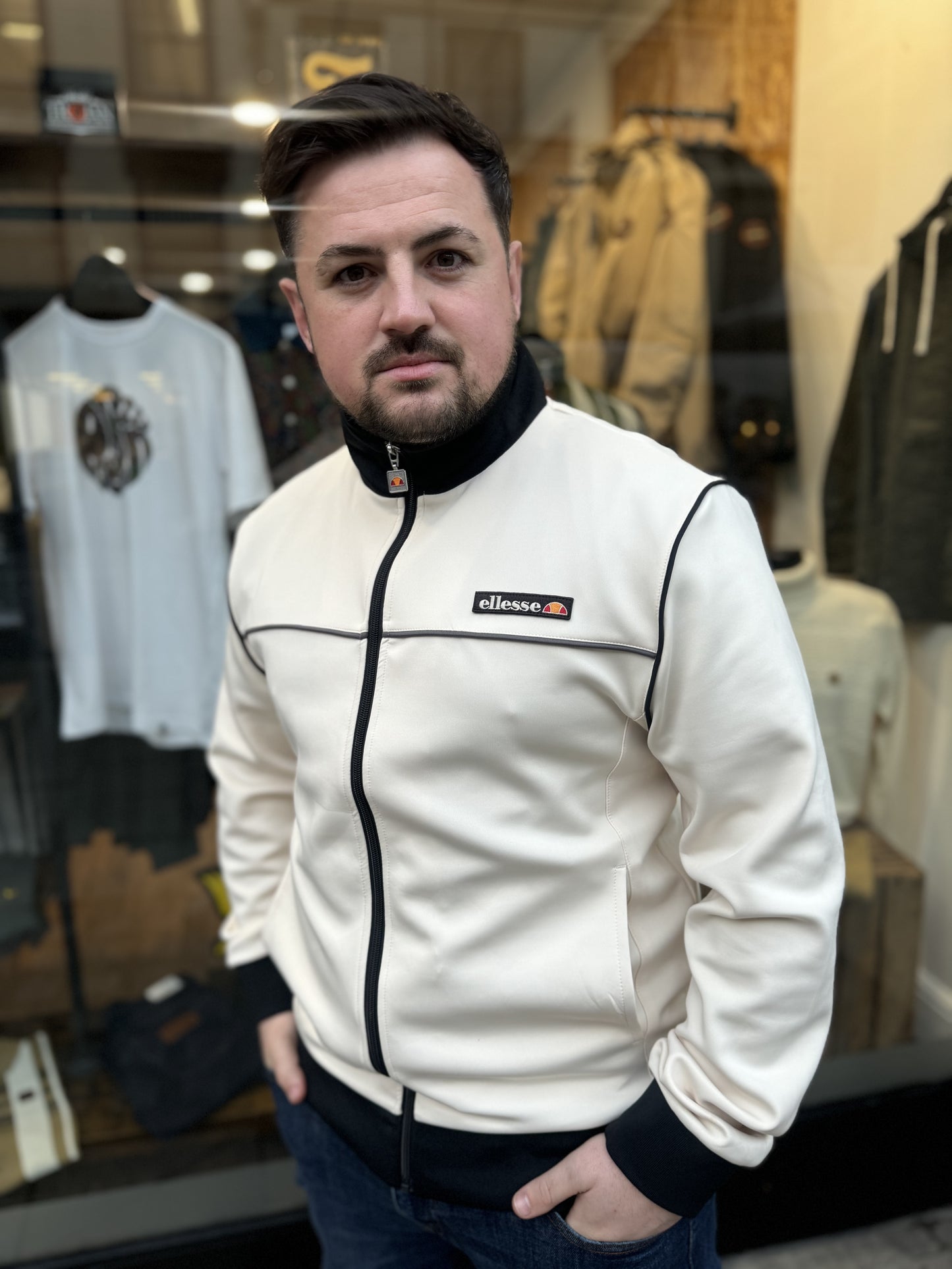 Ellesse San Marino Track Top Off White