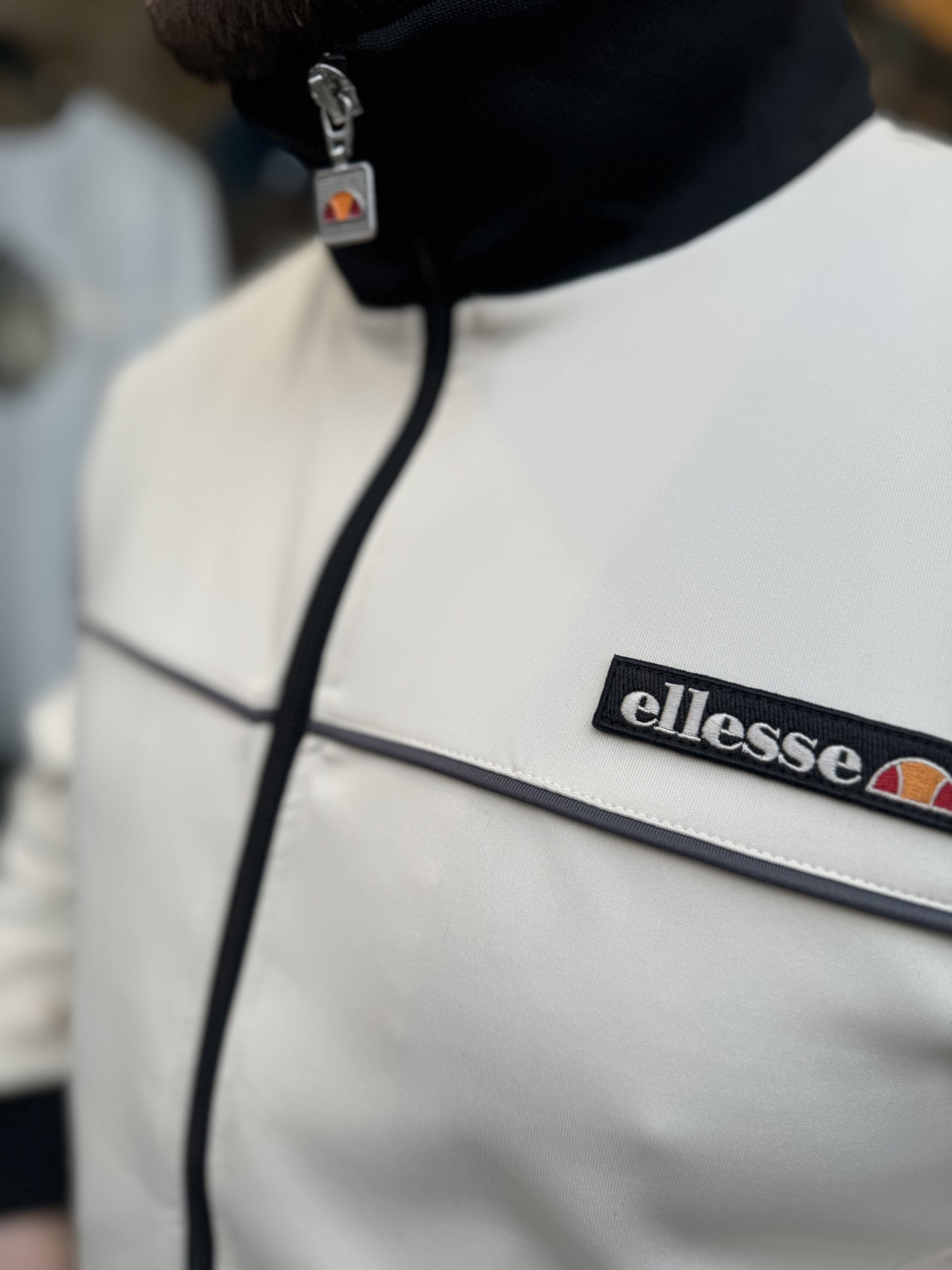 Ellesse San Marino Track Top In Off White