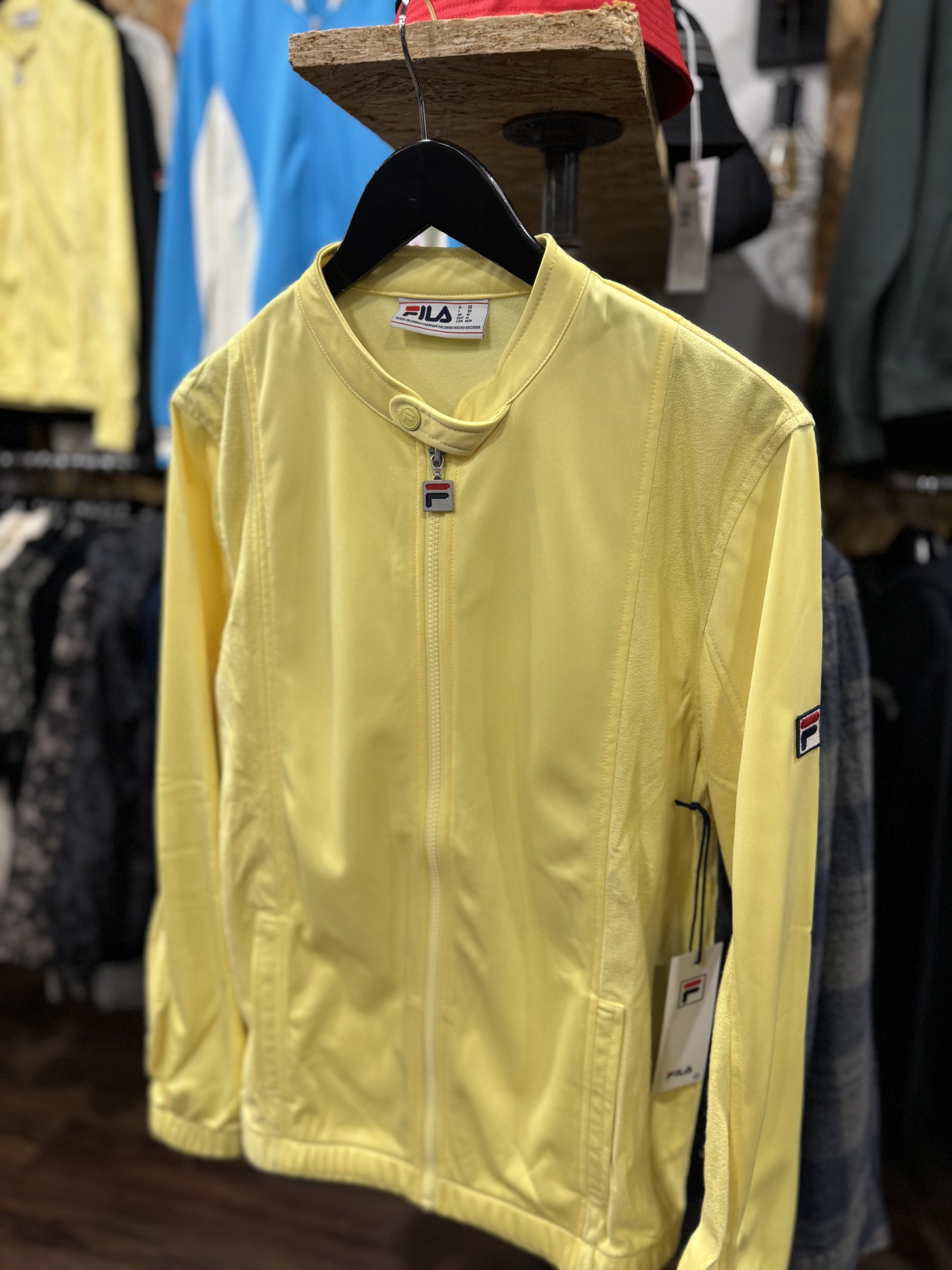 Fila Ricky Track Jacket In Yellow RD1 Clothing