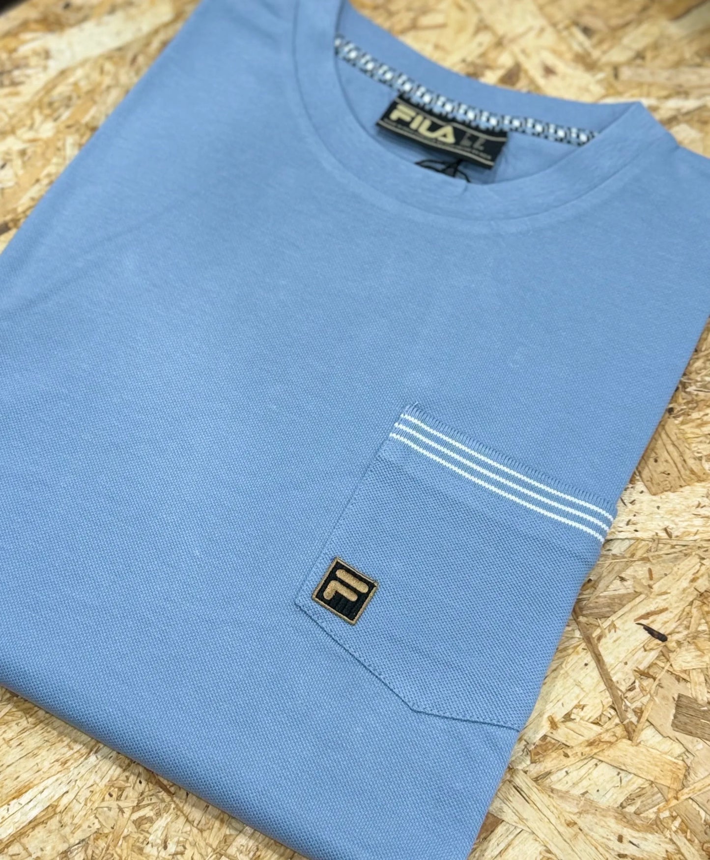 Fila Gold Otto Pocket T-Shirt Denim