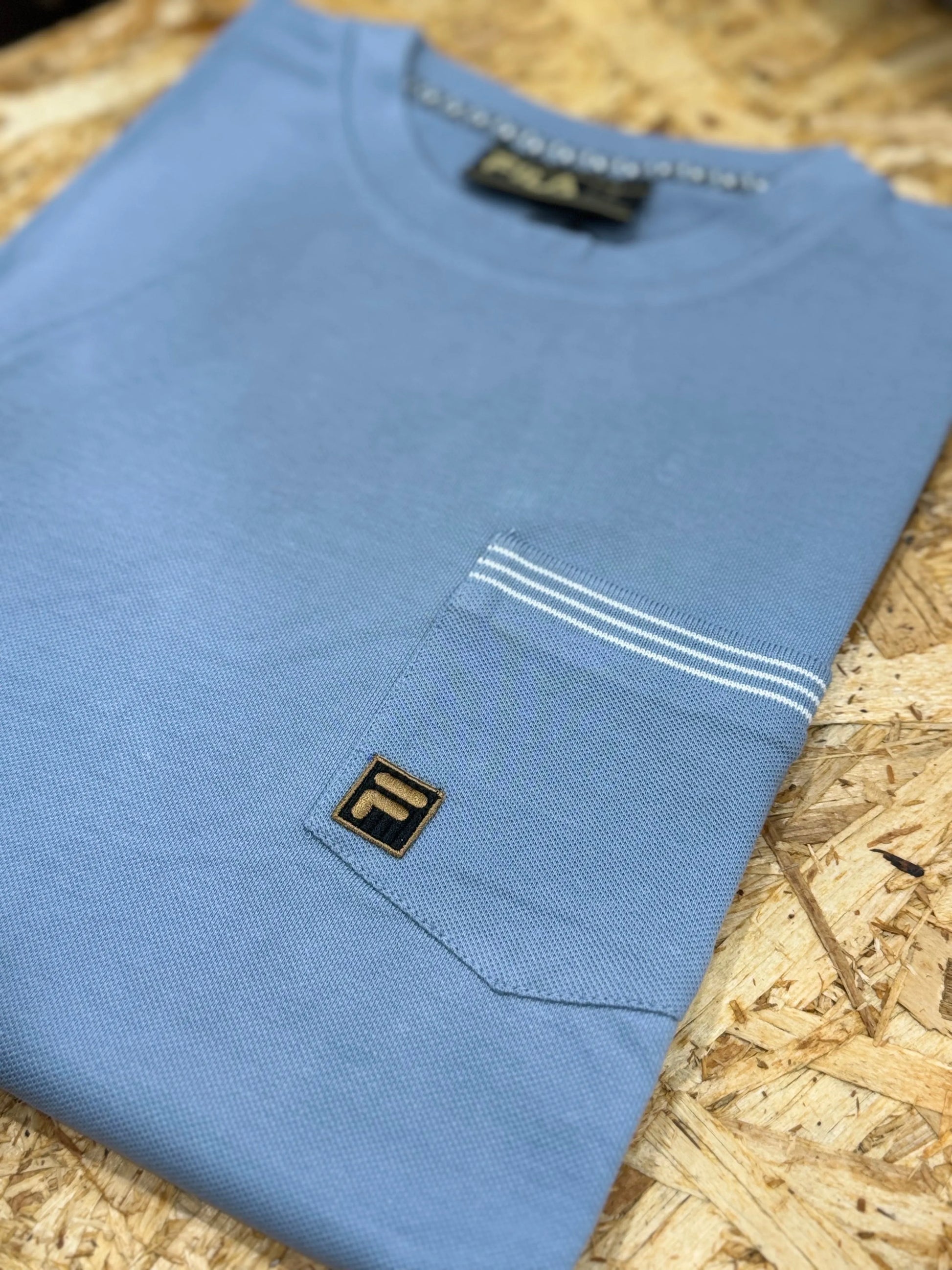 Fila Gold Otto Pocket T-Shirt Denim