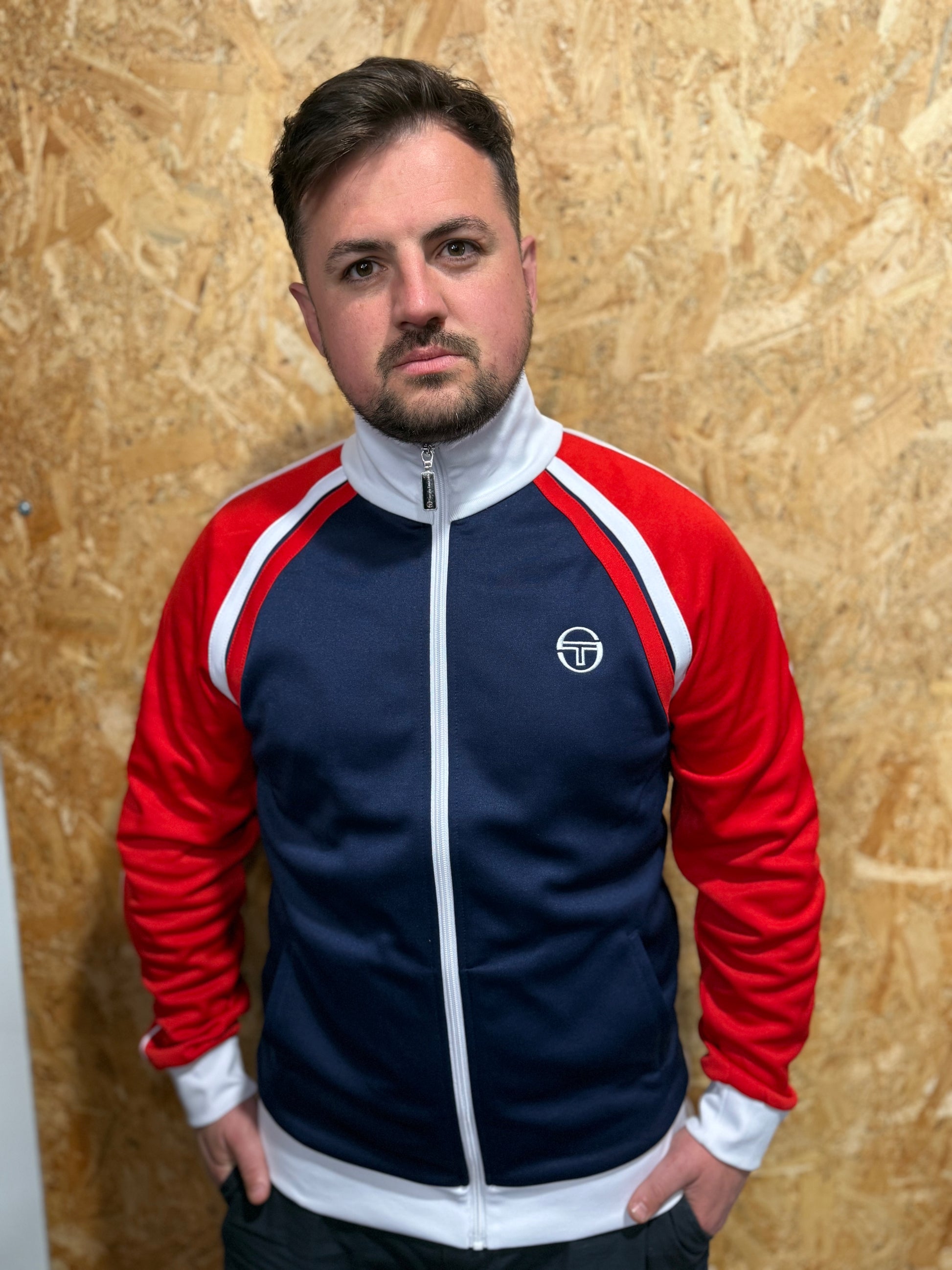 Sergio Tacchini Ghibli Track Top Maritime Blue/Adrenaline