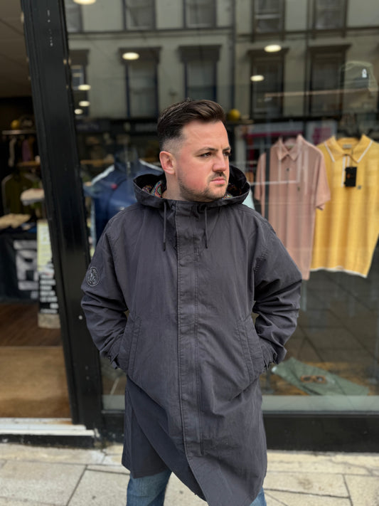 Pretty Green Feltham Parka Black - RD1 Clothing