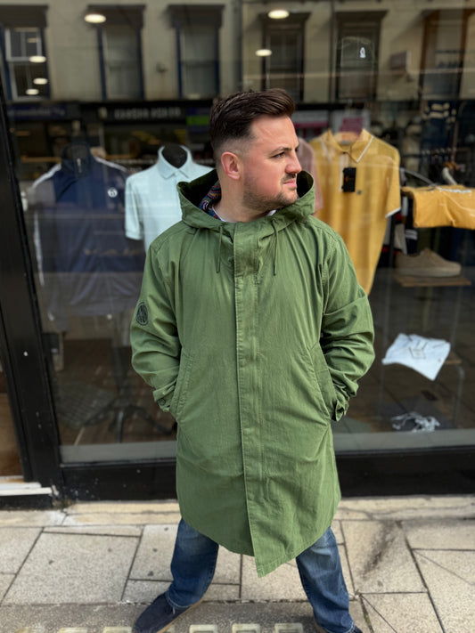 Pretty Green Feltham Parka Khaki - RD1 Clothing