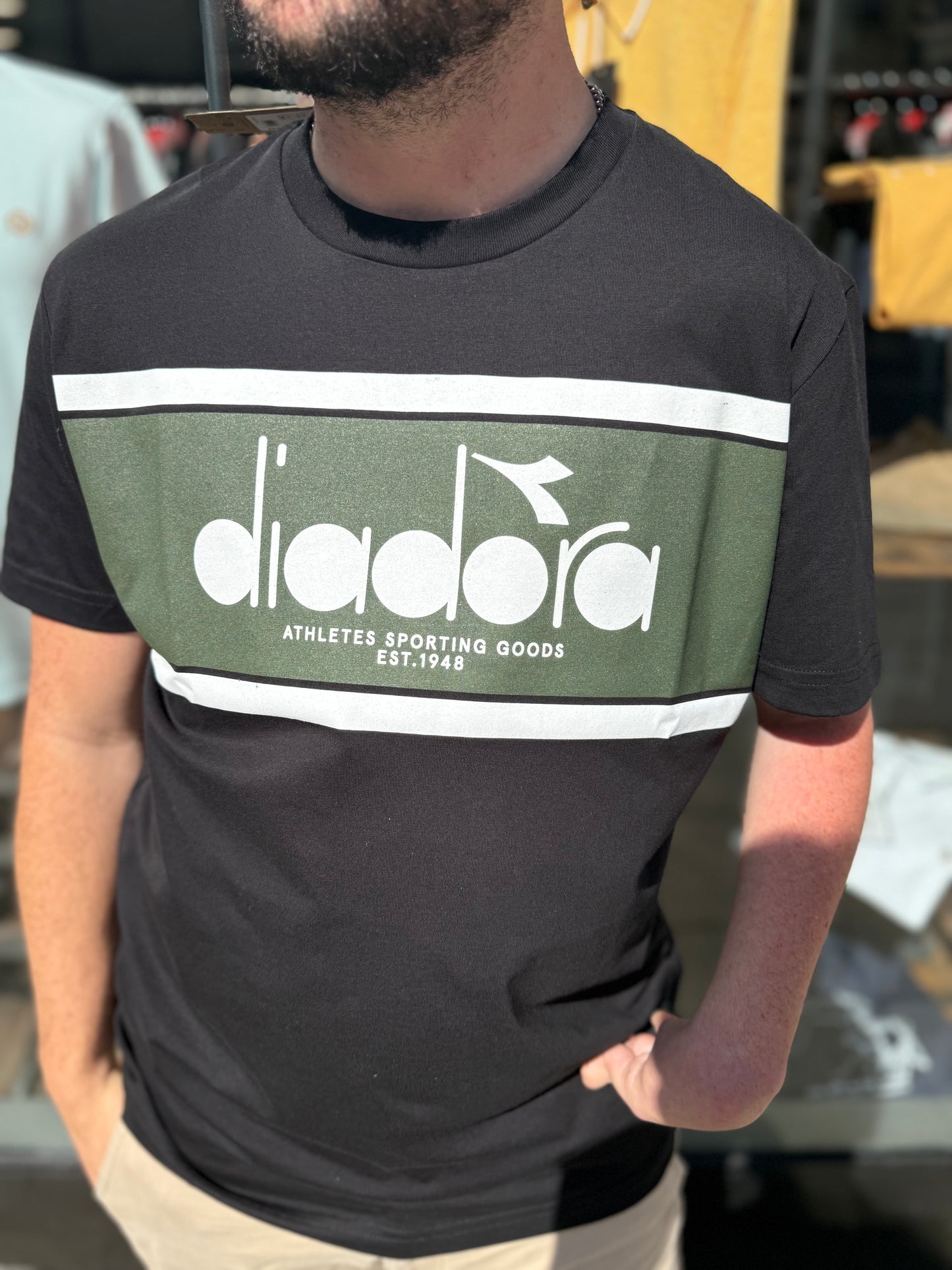 Diadora Logo T-shirt Green Rifle