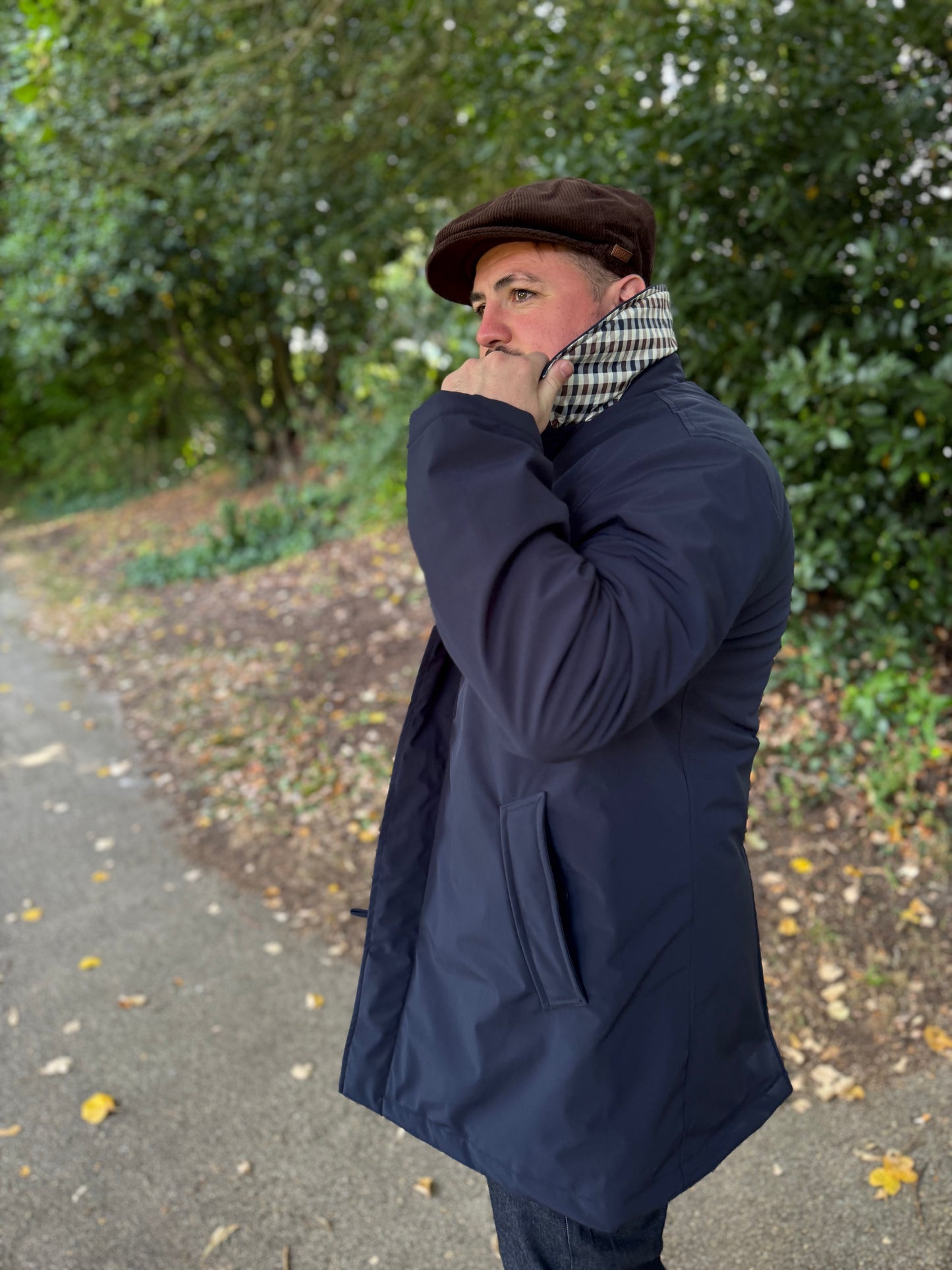 Aquascutum Active Soft Shell Trench Navy - RD1 Clothing