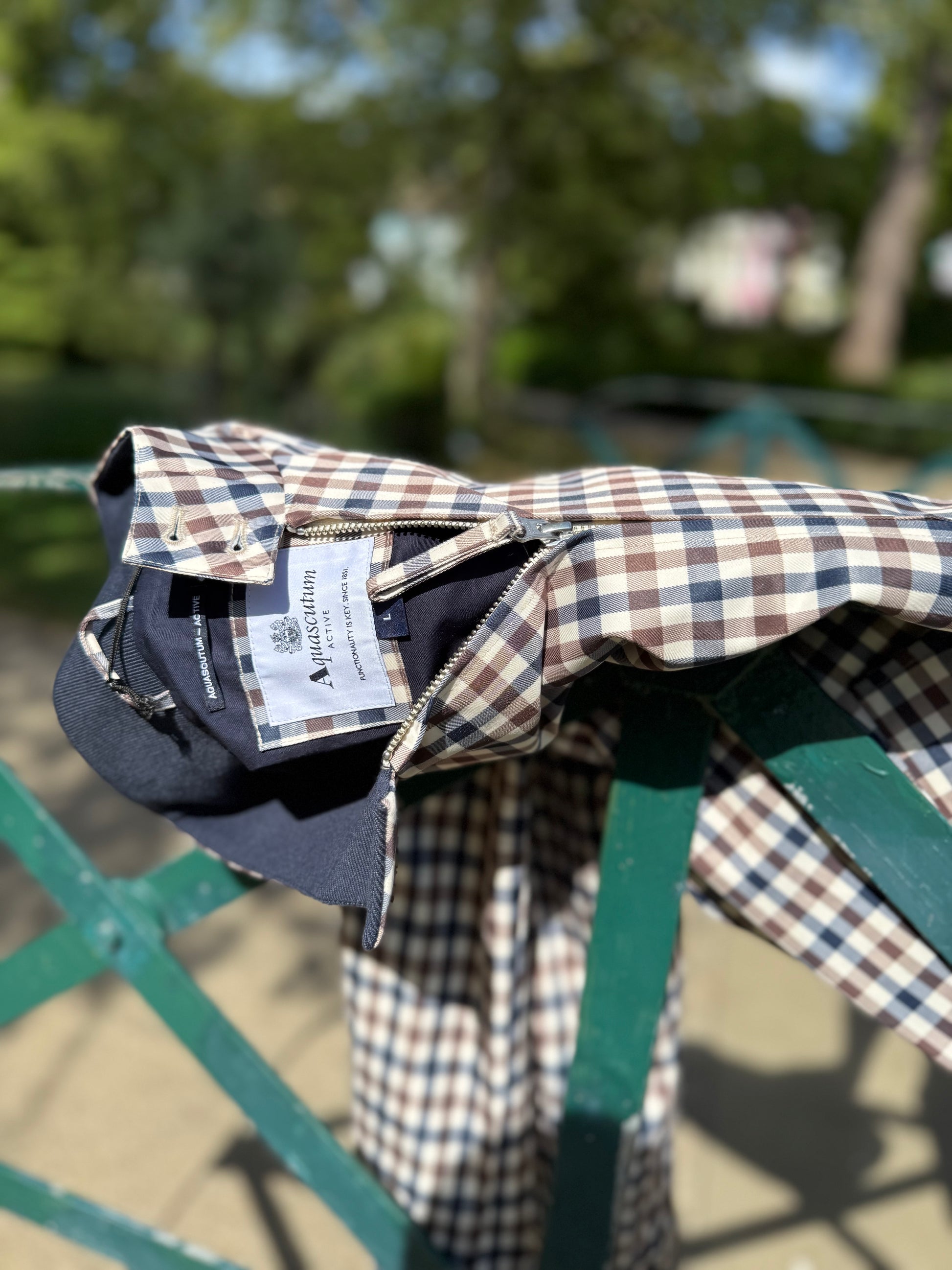 Aquascutum Active Archival Harrington Club Check - RD1 Clothing