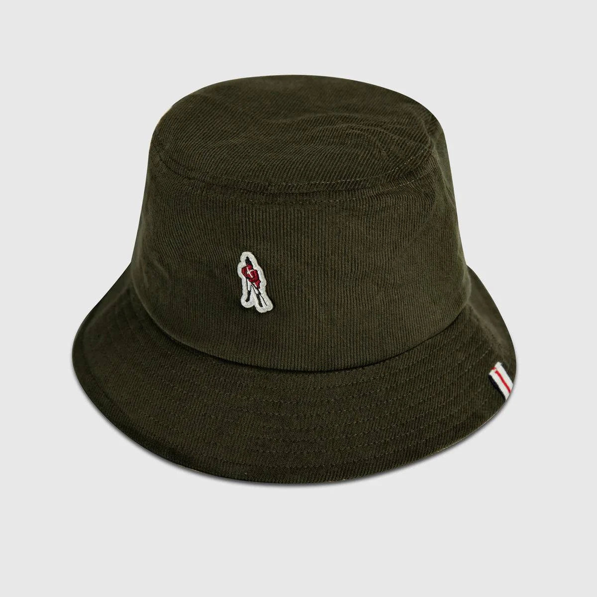 Grand Alliance Corduroy Bucket Hat In Olive Green - RD1 Clothing