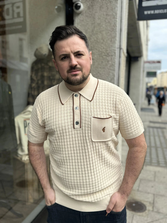 Gabicci Vintage Roy S/S Polo Cream - RD1 Clothing