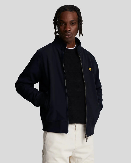 Lyle & Scott Softshell Harrington Jacket In Dark Navy