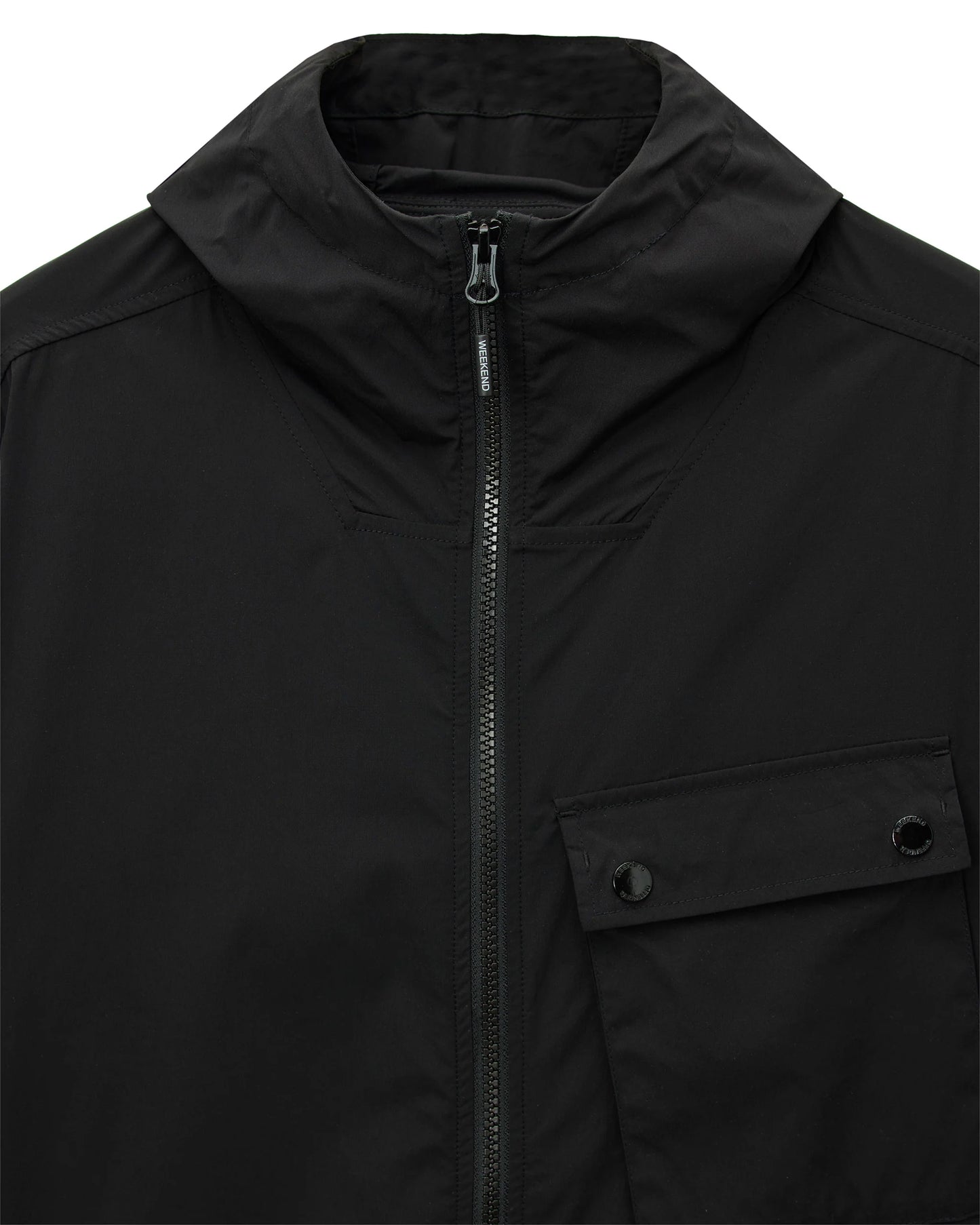 Weekend Offender Temara Technical Windbreaker Jacket in Black - RD1 Clothing