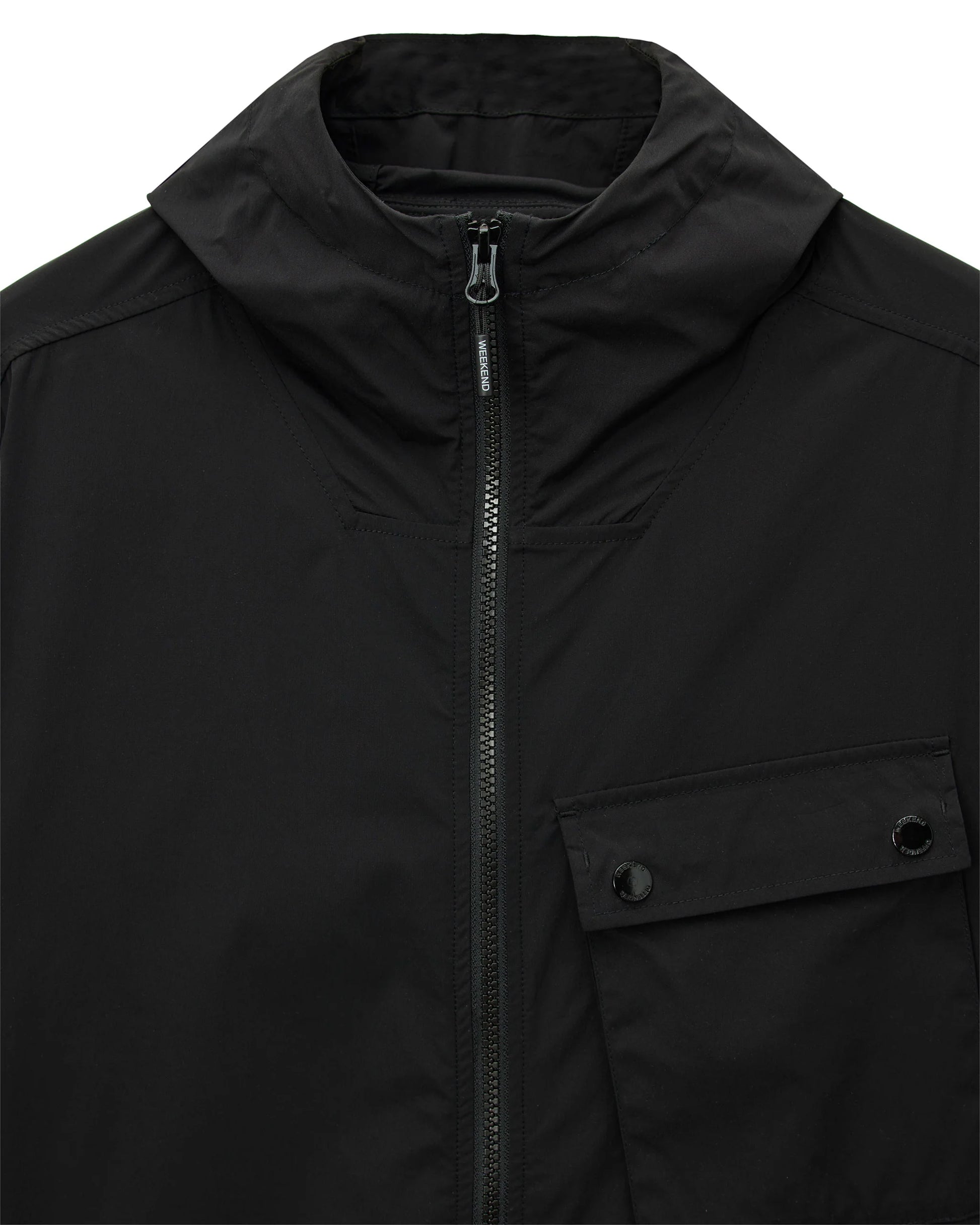 Weekend Offender Temara Technical Windbreaker Jacket in Black - RD1 Clothing