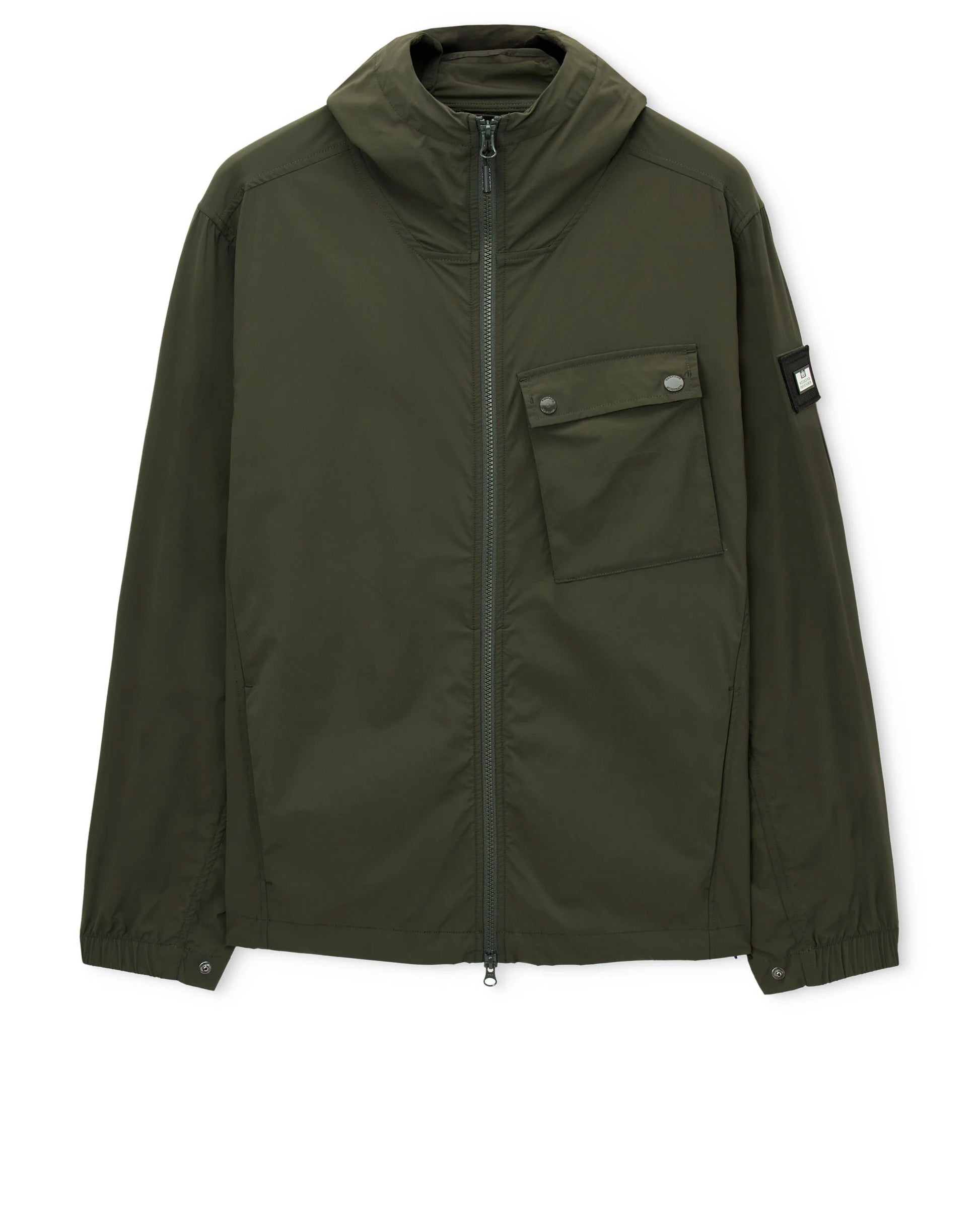 Weekend Offender Temara Technical Windbreaker Jacket in Black Forest - RD1 Clothing