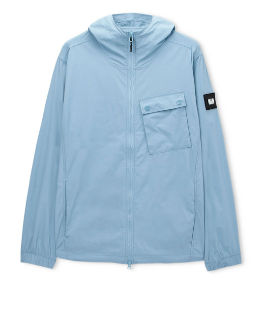 Weekend Offender Temara Technical Windbreaker Jacket in Blue Tourmaline - RD1 Clothing