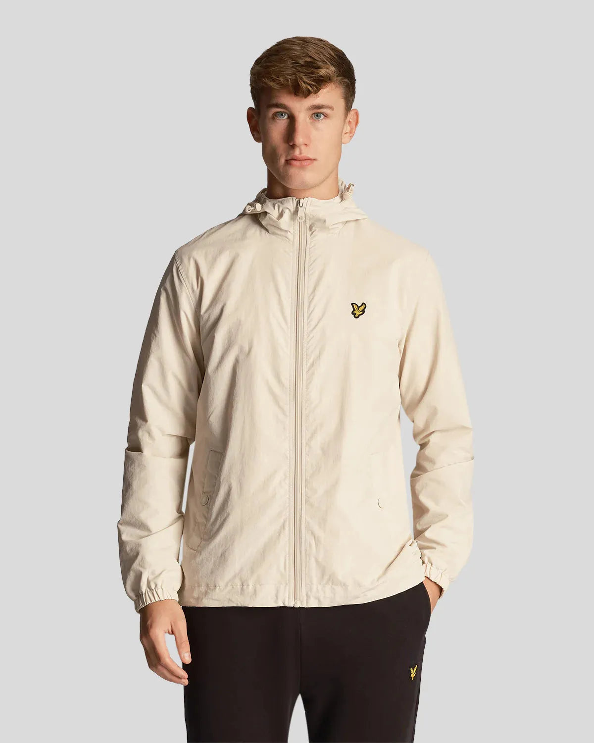 Lyle & Scott Zip Through Hooded Jacket In Cove