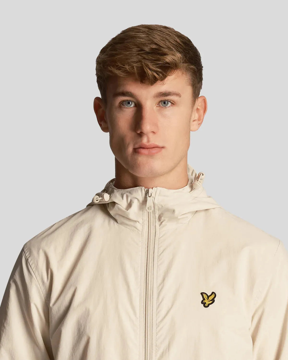 Lyle & Scott Zip Through Hooded Jacket In Cove