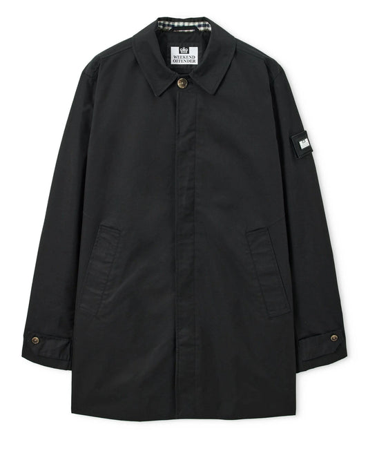 Weekend Offender Whitehouse Mac Jacket Black/House Check Back - RD1 Clothing