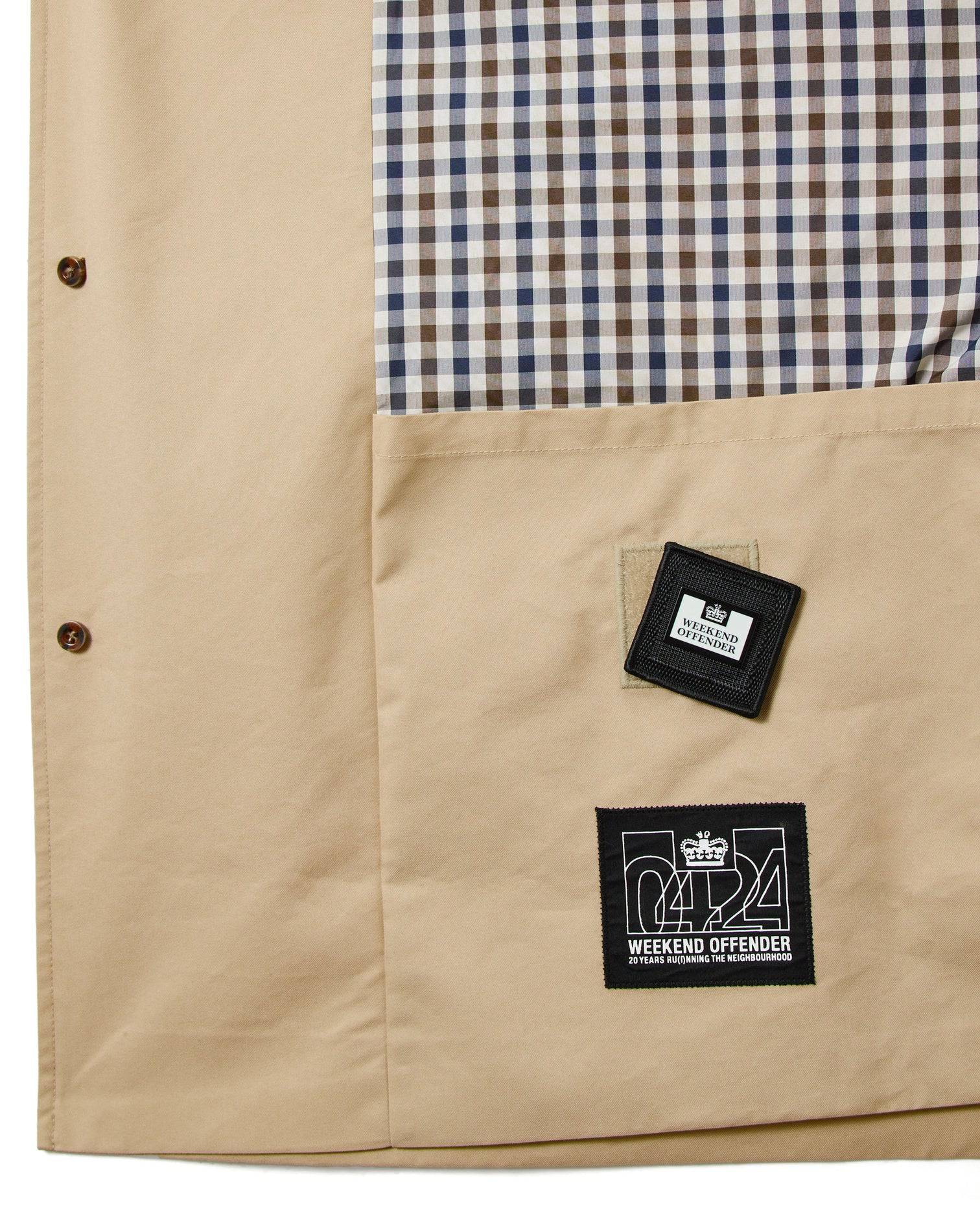 Weekend Offender Whitehouse Mac Jacket Stone/House Check Back - RD1 Clothing
