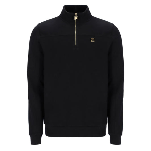 Fila Gold Kevin Half Zip Sweatshirt in Black