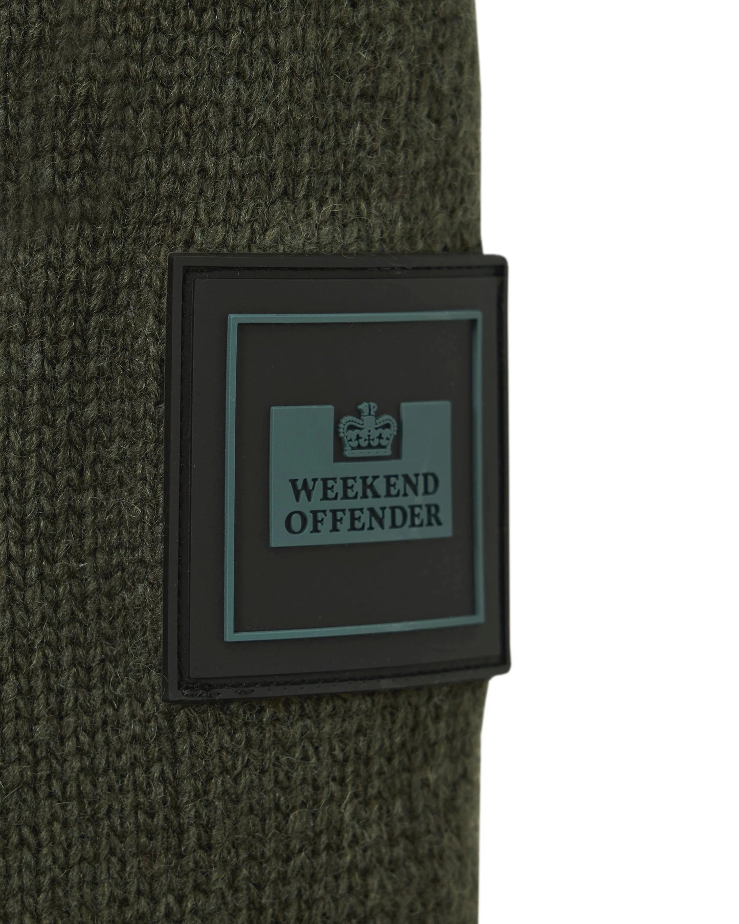 Weekend Offender Castillos Wool Jumper Black Forest Green