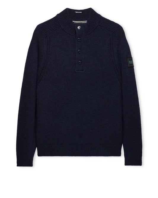 Weekend Offender Castillos Wool Jumper Navy