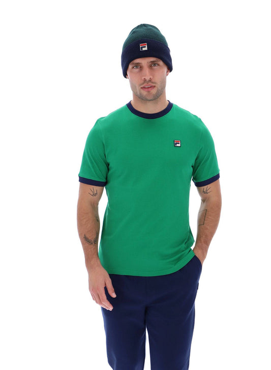 Fila Marconi T-Shirt Green/Navy - RD1 Clothing
