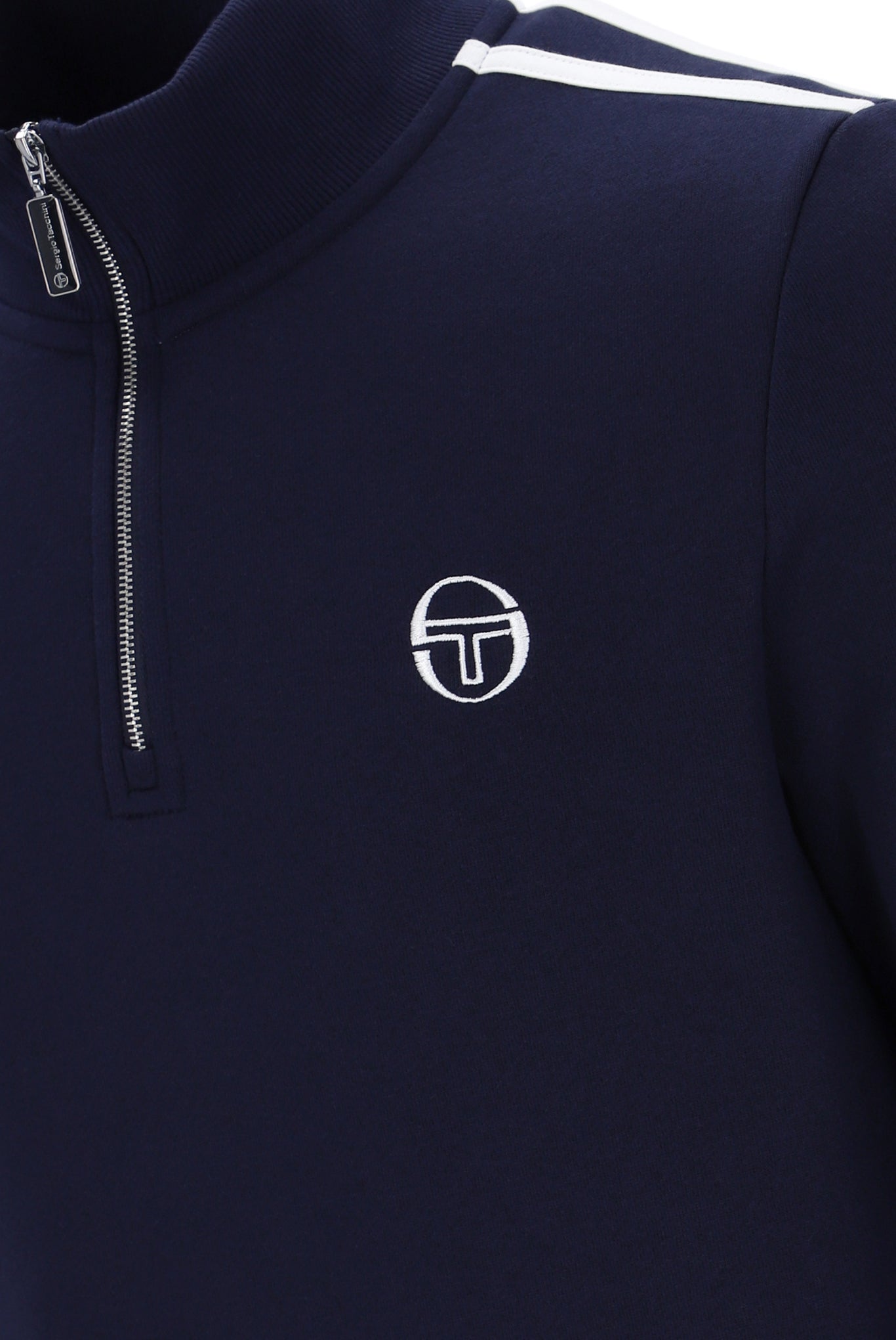 Sergio Tacchini Locchi Quarter Zip Maritime Blue/White - RD1 Clothing