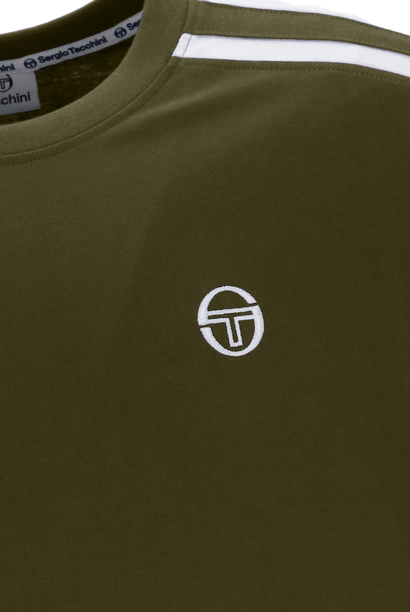 Sergio Tacchini Locchi T-Shirt Dark Olive/Gardenia - RD1 Clothing