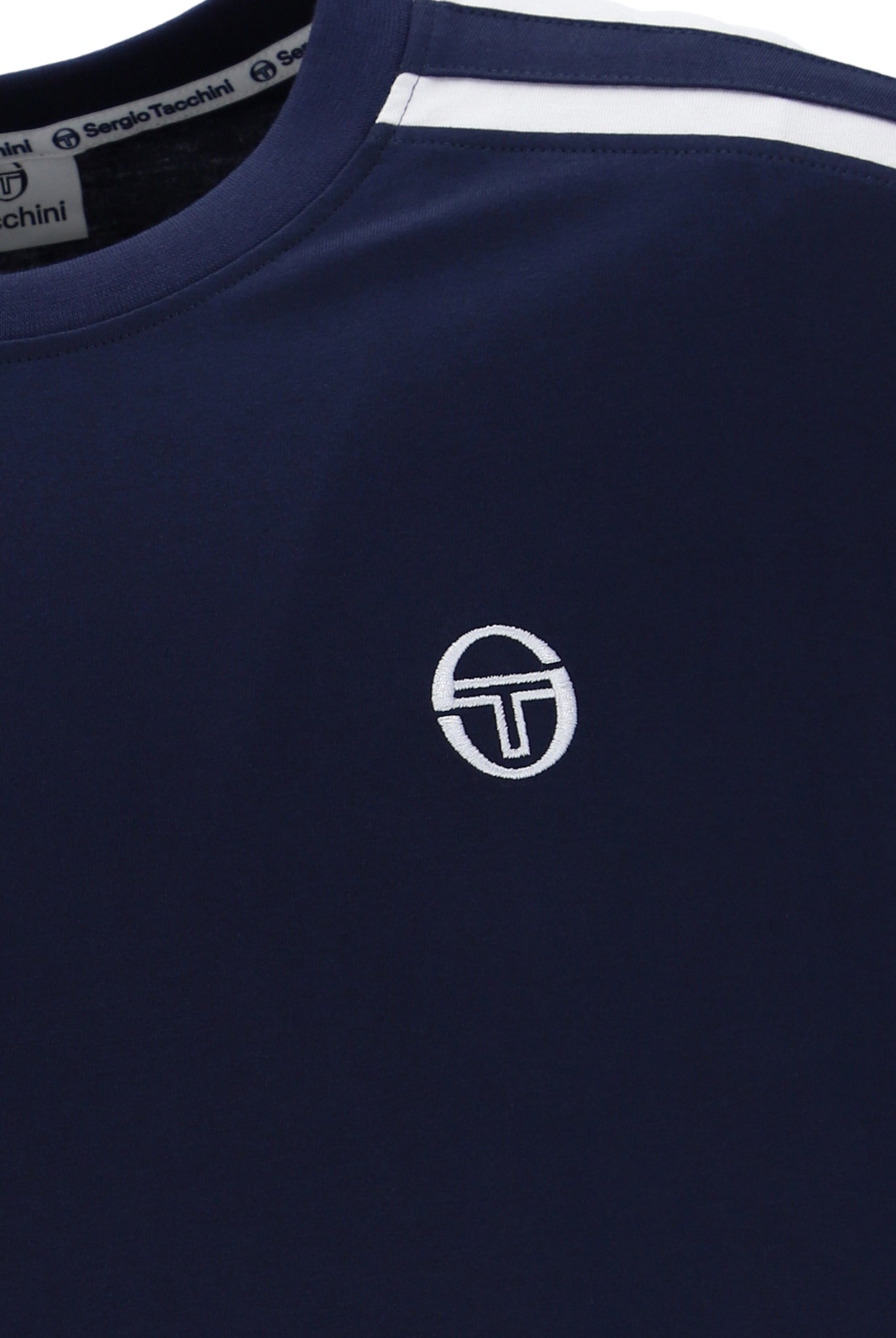 Sergio Tacchini Locchi T-Shirt Maritime Blue/White - RD1 Clothing