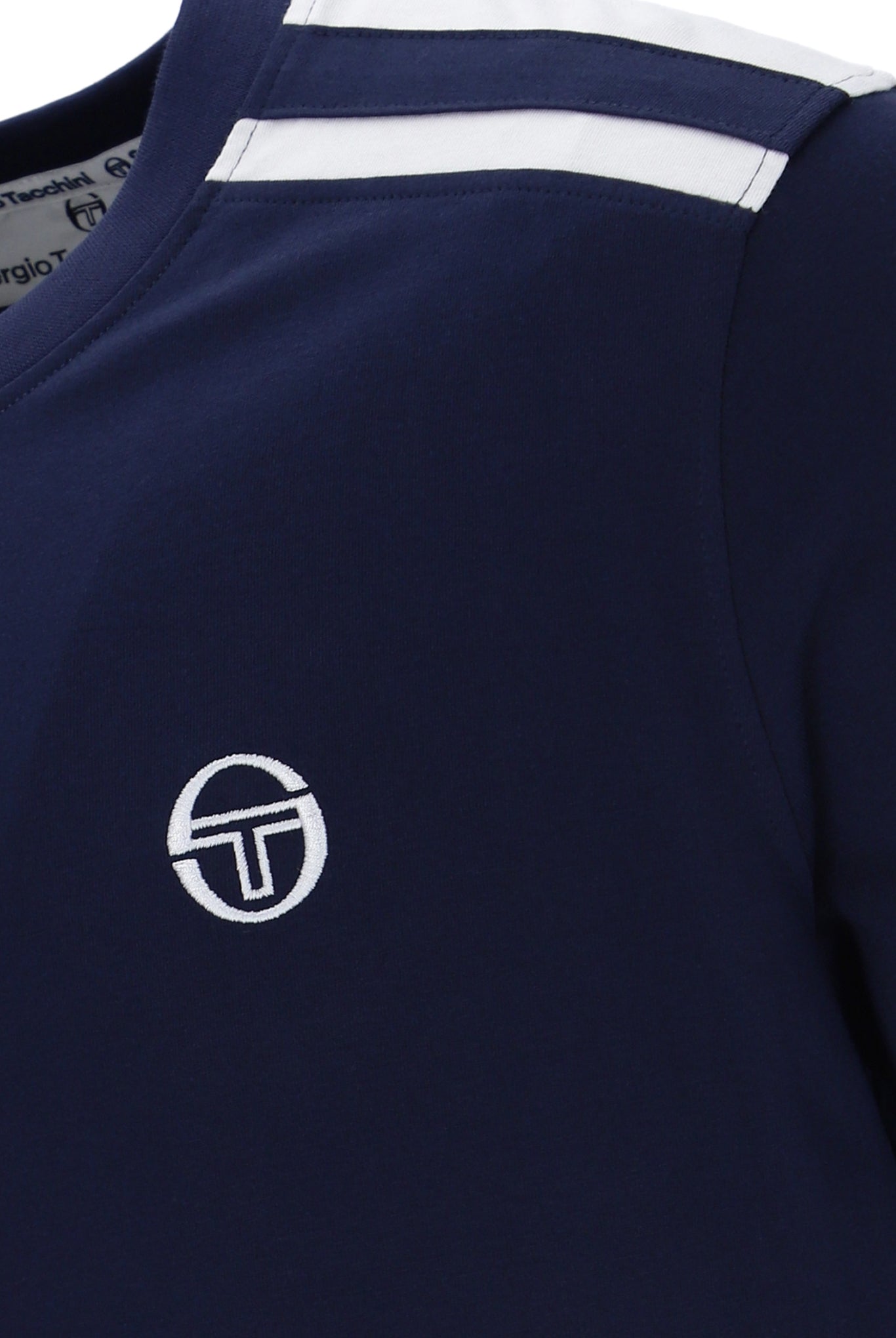 Sergio Tacchini Locchi T-Shirt Maritime Blue/White - RD1 Clothing