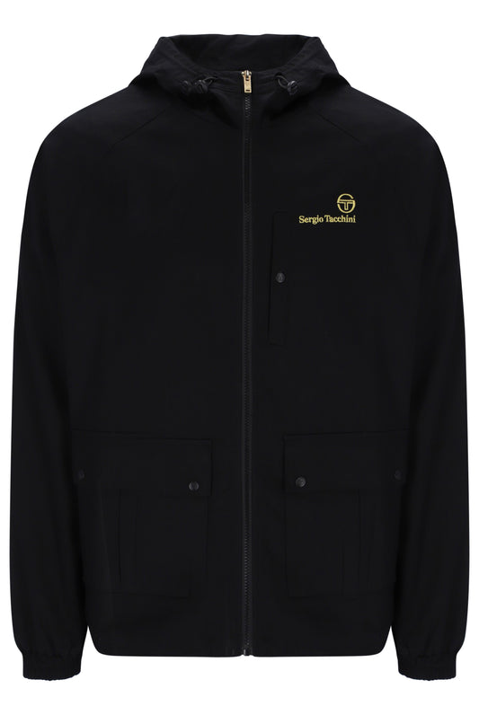 Sergio Tacchini Mancini Hooded Jacket Black