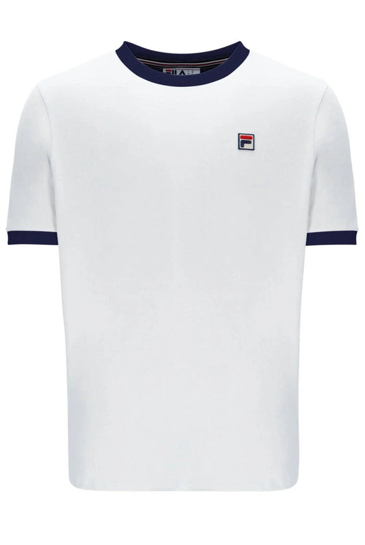 Fila Marconi T-Shirt In White/Navy - RD1 Clothing