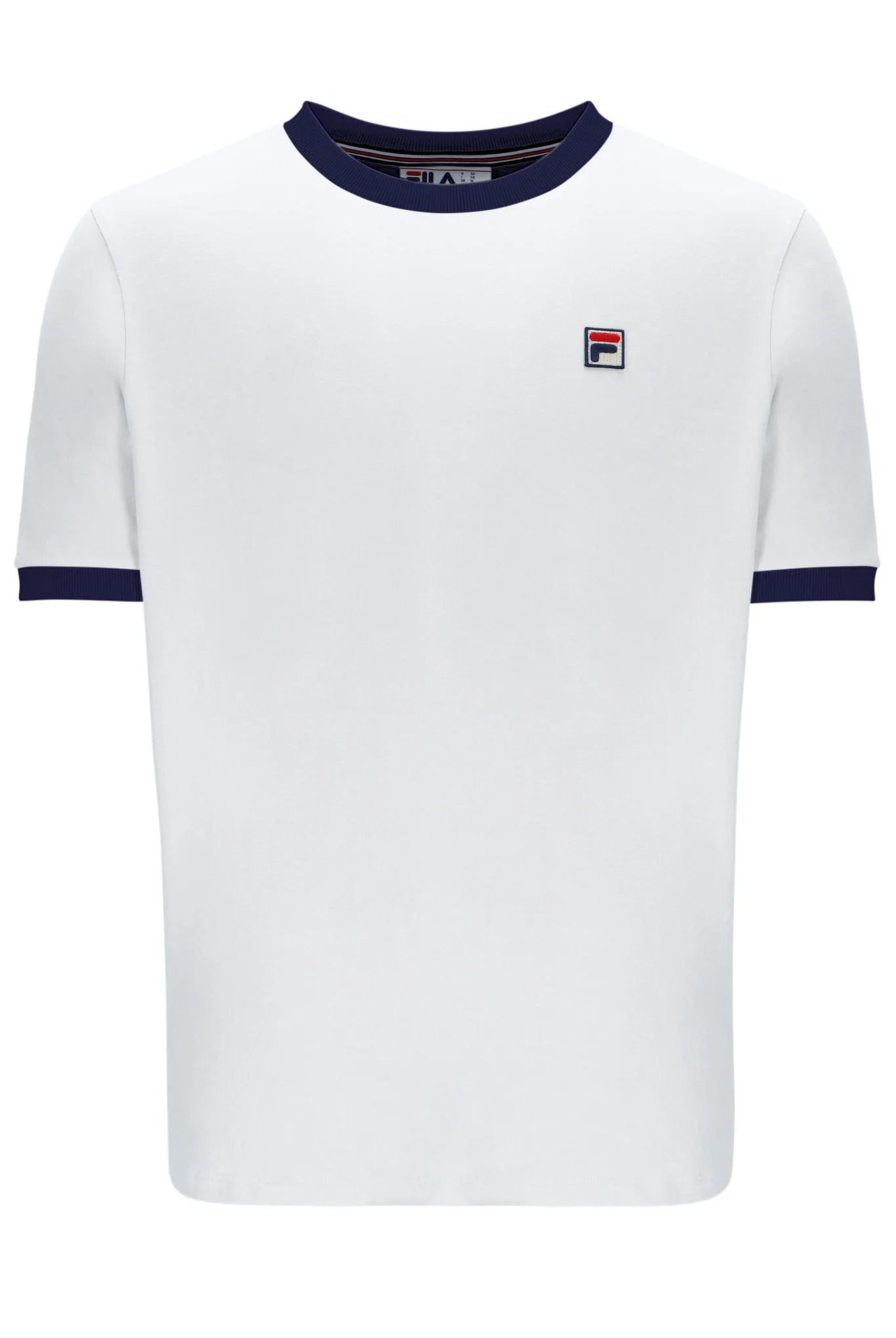 Fila Marconi T-Shirt In White/Navy