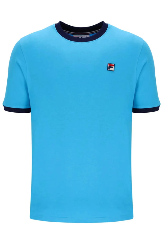 Fila Marconi T-Shirt In Cyan Blue/Fila Navy