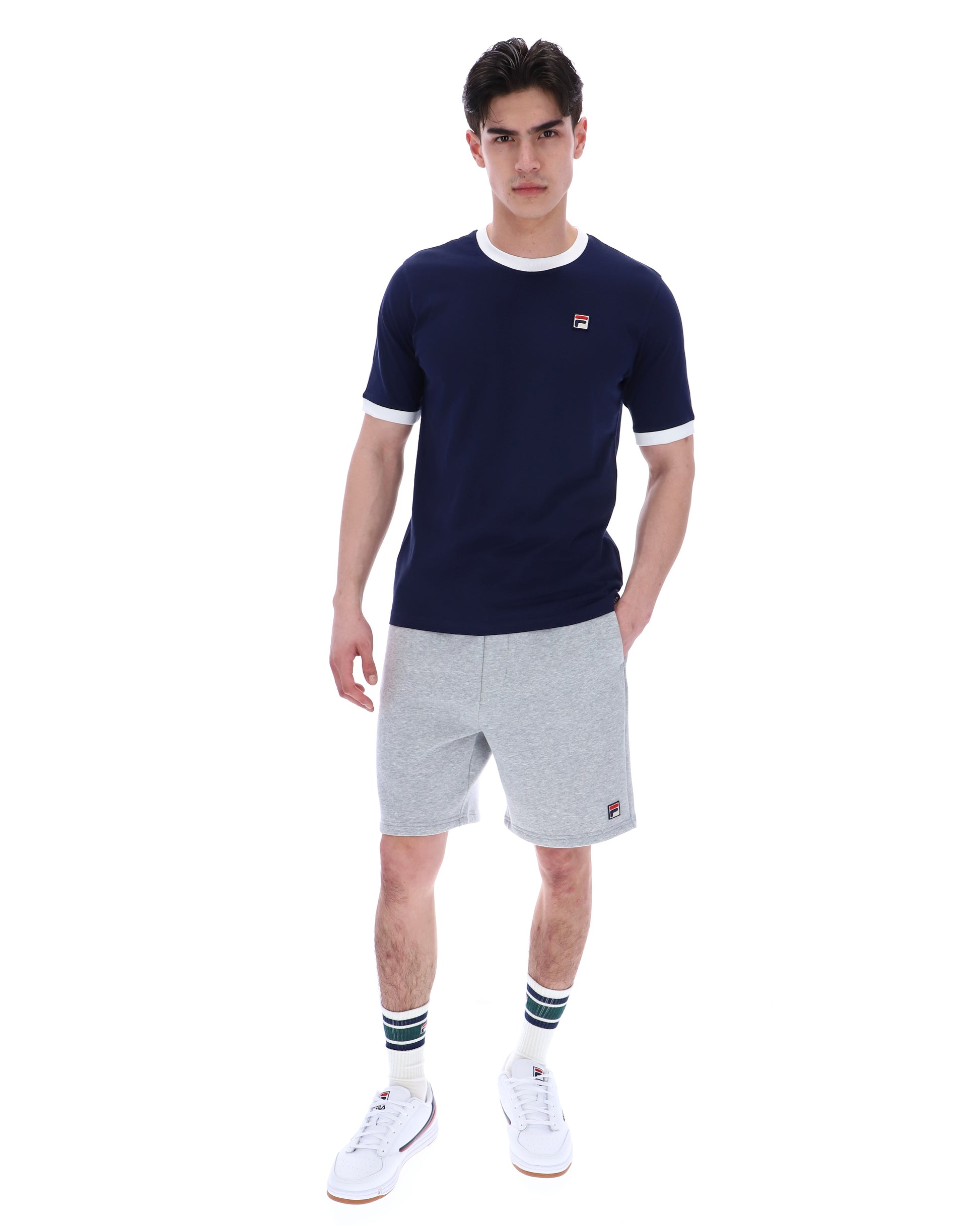 Fila Marconi Ringer T-Shirt Navy - RD1 Clothing